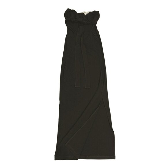 HALDEN Aphrodite Cutout Maxi Dress in Black - Picture 1 of 6